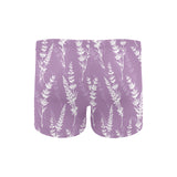 Lavender flowers purple pattern Men's Swimming Trunks