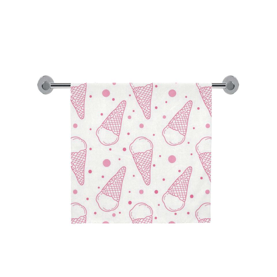 Hand drawn ice cream pattern Bath Towel