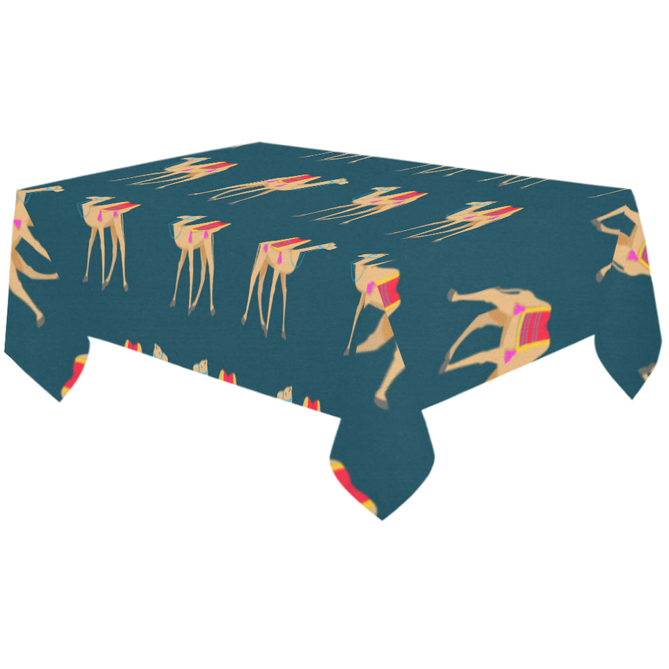 Camel pattern blue blackground Tablecloth