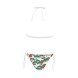 Bonsai red sun japanese pattern Sexy Bikinis Two-Piece Swimsuits