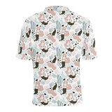 cute mermaid pattern Men's All Over Print Polo Shirt