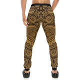 cacao beans tribal polynesian pattern background Unisex Casual Sweatpants