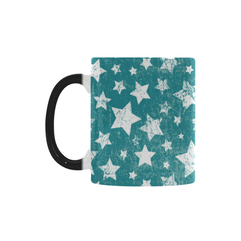 Vintage star pattern Morphing Mug Heat Changing Mug