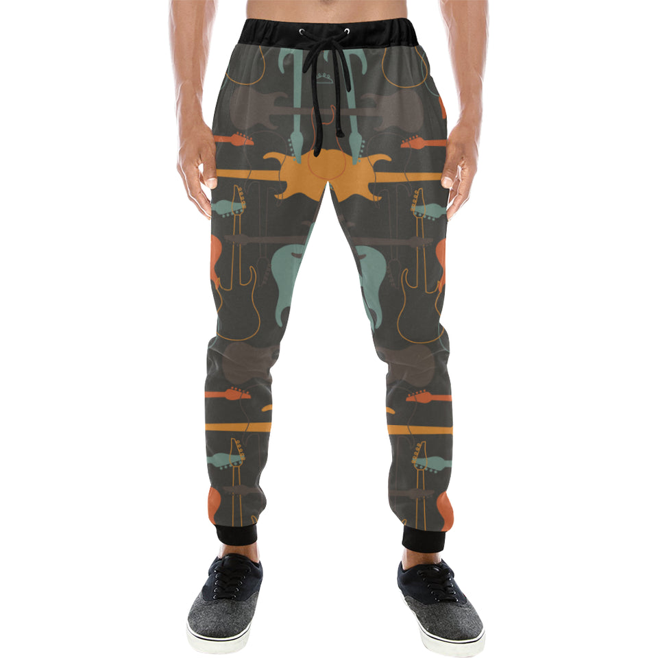 electric guitars pattern Unisex Casual Sweatpants
