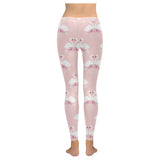 White swan and flower love pattern Women's Legging Fulfilled In US