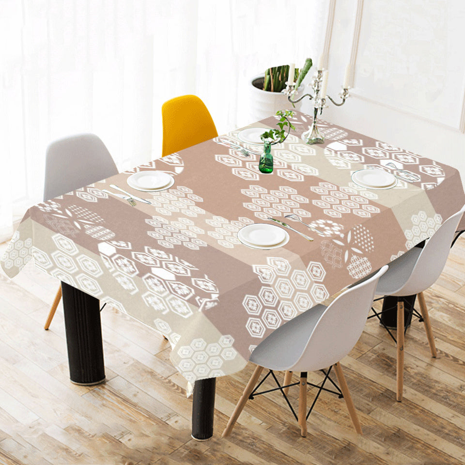 Beautiful hexagon japanese pattern Tablecloth