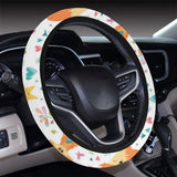 cute tribal fox pattern Car Steering Wheel Cover