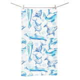 Watercolor dolphin pattern Bath Towel