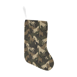 Horse Camouflage Pattern Christmas Stocking