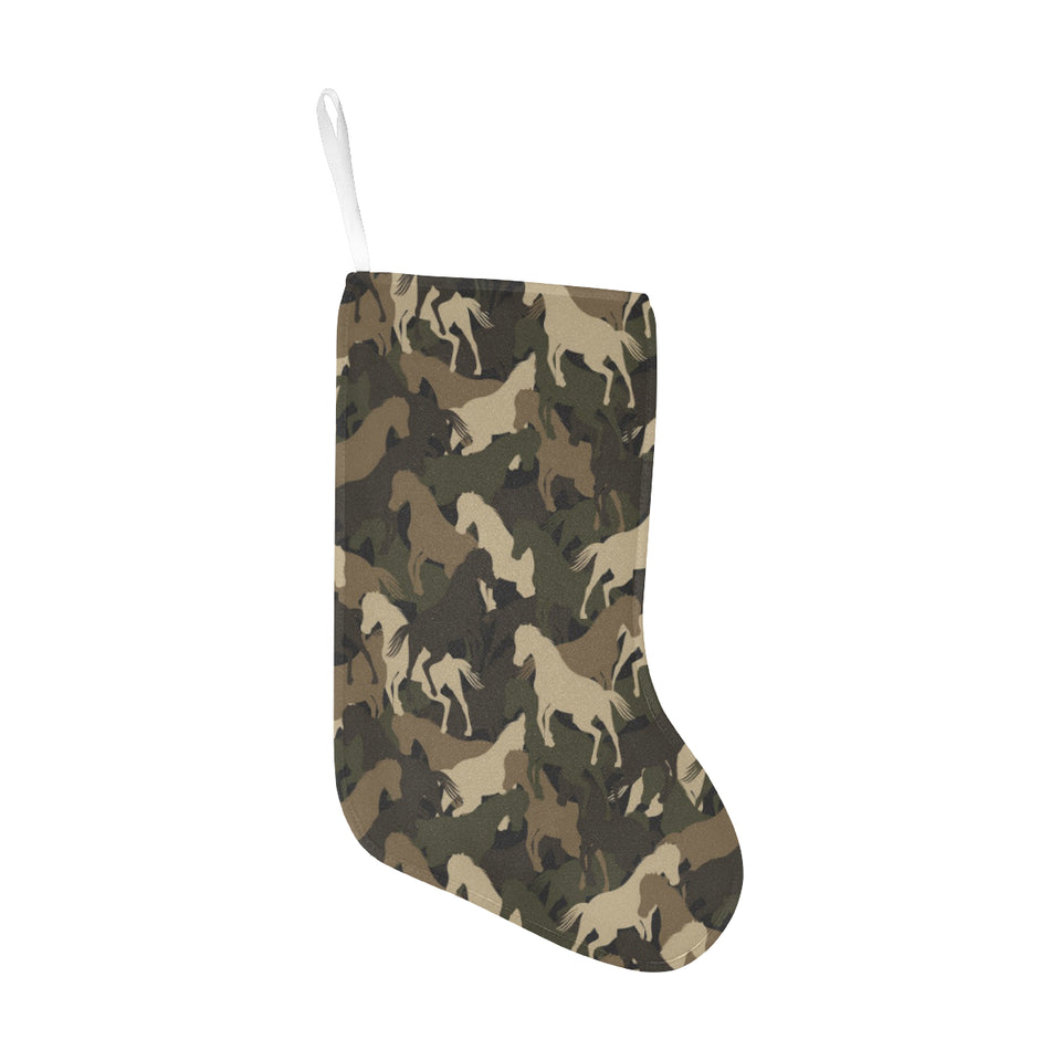 Horse Camouflage Pattern Christmas Stocking
