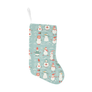 Cute snowman pattern Christmas Stocking