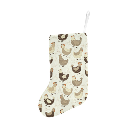 Cute rooster chicken cock Christmas Stocking