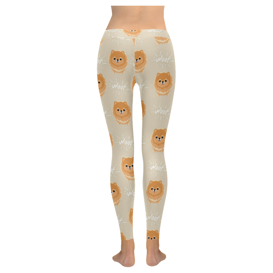 Cute brown pomeranian puppy Women's Legging Fulfilled In US