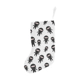 Ninja pattern plaid background Christmas Stocking