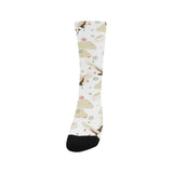 Beautiful Japanese cranes pattern Crew Socks