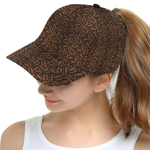 coffee bean pattern All Over Print Snapback Cap