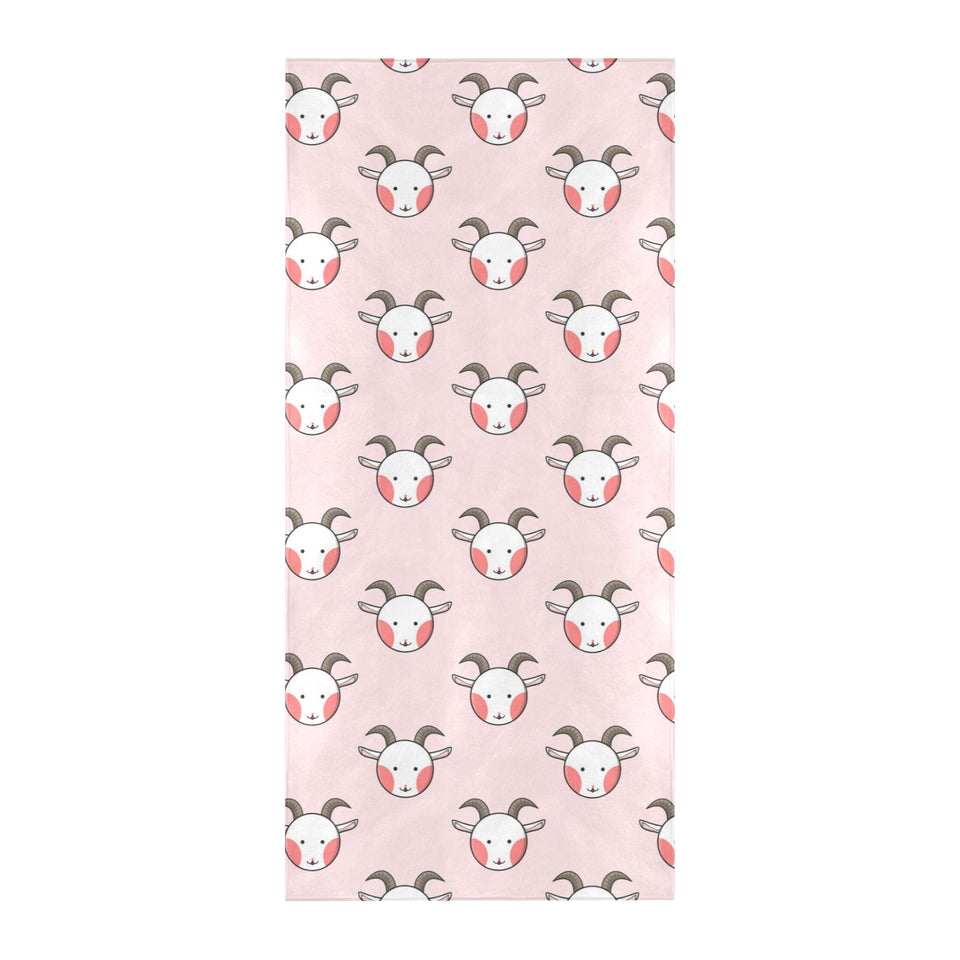Cute goat pattern Beach Towel