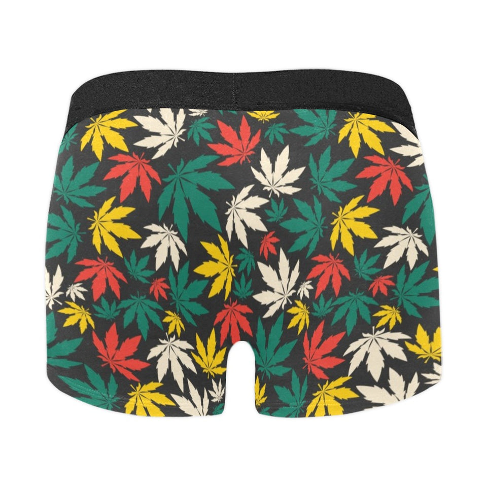 Canabis Marijuana Weed Pattern Print Design 02 Men's All Over Print Boxer Briefs Men's Underwear