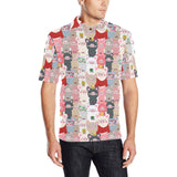 Pig Pattern Print Design 02 Men's All Over Print Polo Shirt