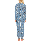 Seagull Pattern Print Design 04 Women's All Over Print Pajama Set