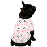 Cute panda ballon heart pattern All Over Print Pet Dog Round Neck Fuzzy Shirt
