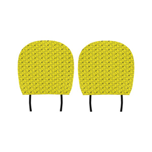 Duck Pattern Print Design 02 Car Headrest Cover