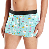 Llama alpaca cactus leaves pattern Men's All Over Print Boxer Briefs Men's Underwear