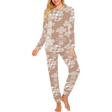 Beautiful hexagon japanese pattern Women's All Over Print Pajama Set