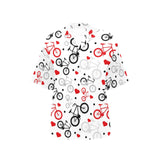 Bicycle Pattern Print Design 04 Women's All Over Print Hawaiian Shirt