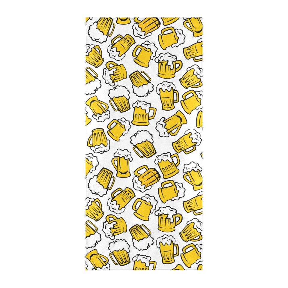 Beer design pattern Beach Towel