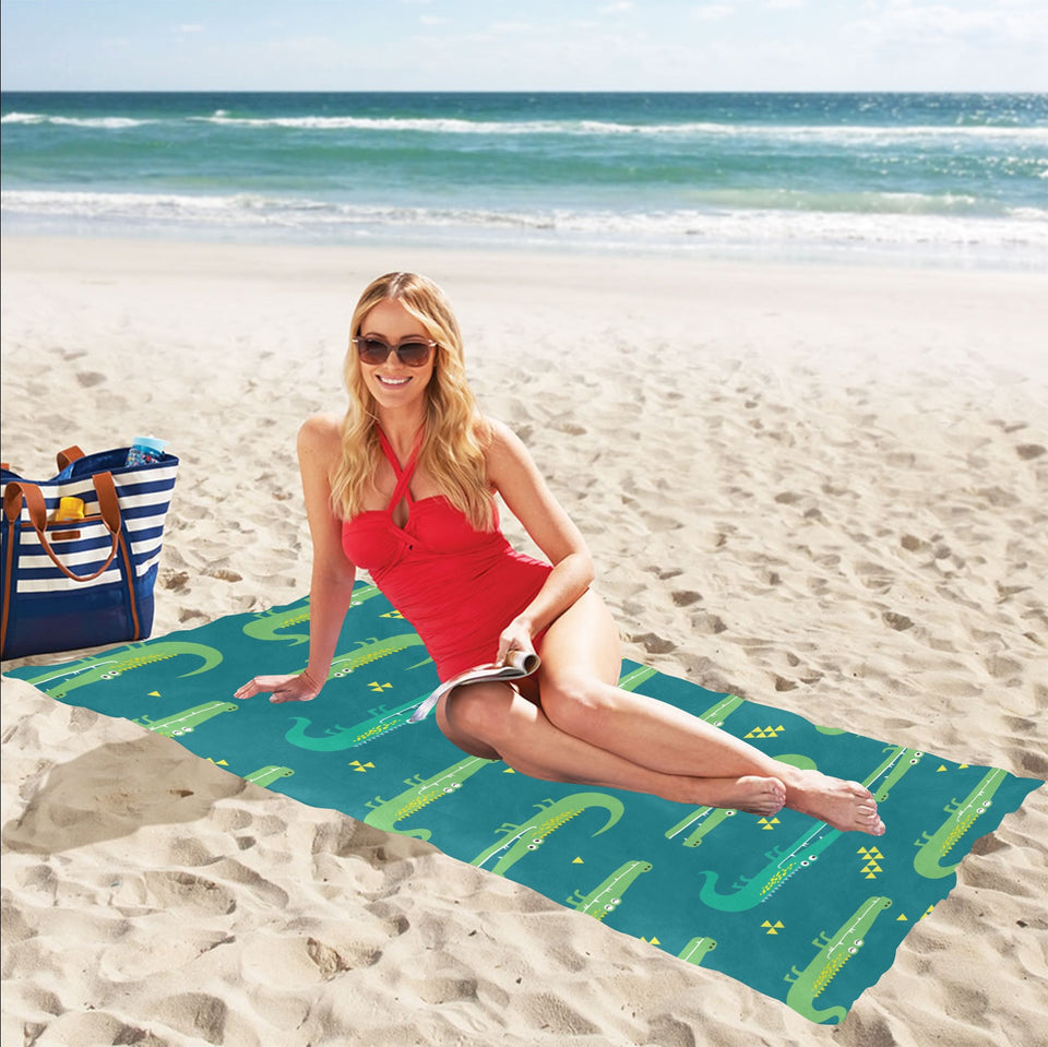 Crocodile pattern Beach Towel