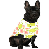 Guava pattern All Over Print Pet Dog Round Neck Fuzzy Shirt
