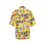 Camera Pattern Print Design 02 Women's All Over Print Hawaiian Shirt
