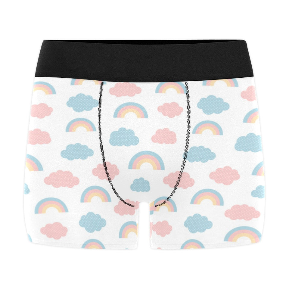 Cute rainbow clound pattern Men's All Over Print Boxer Briefs Men's Underwear