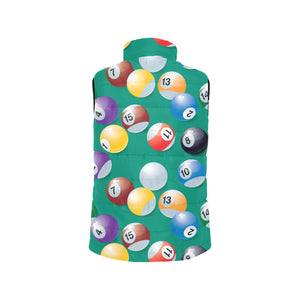 Billiard Ball Pattern Print Design 01 Men's Padded Vest