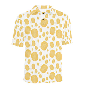 Potato Chips Pattern Print Design 03 Men's All Over Print Polo Shirt