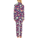 British Pattern Print Design 02 Women's Long Pajama Set