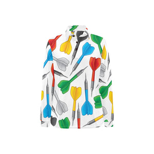 Darts Pattern Print Design 03 Women's Long Sleeve Polo Shirt