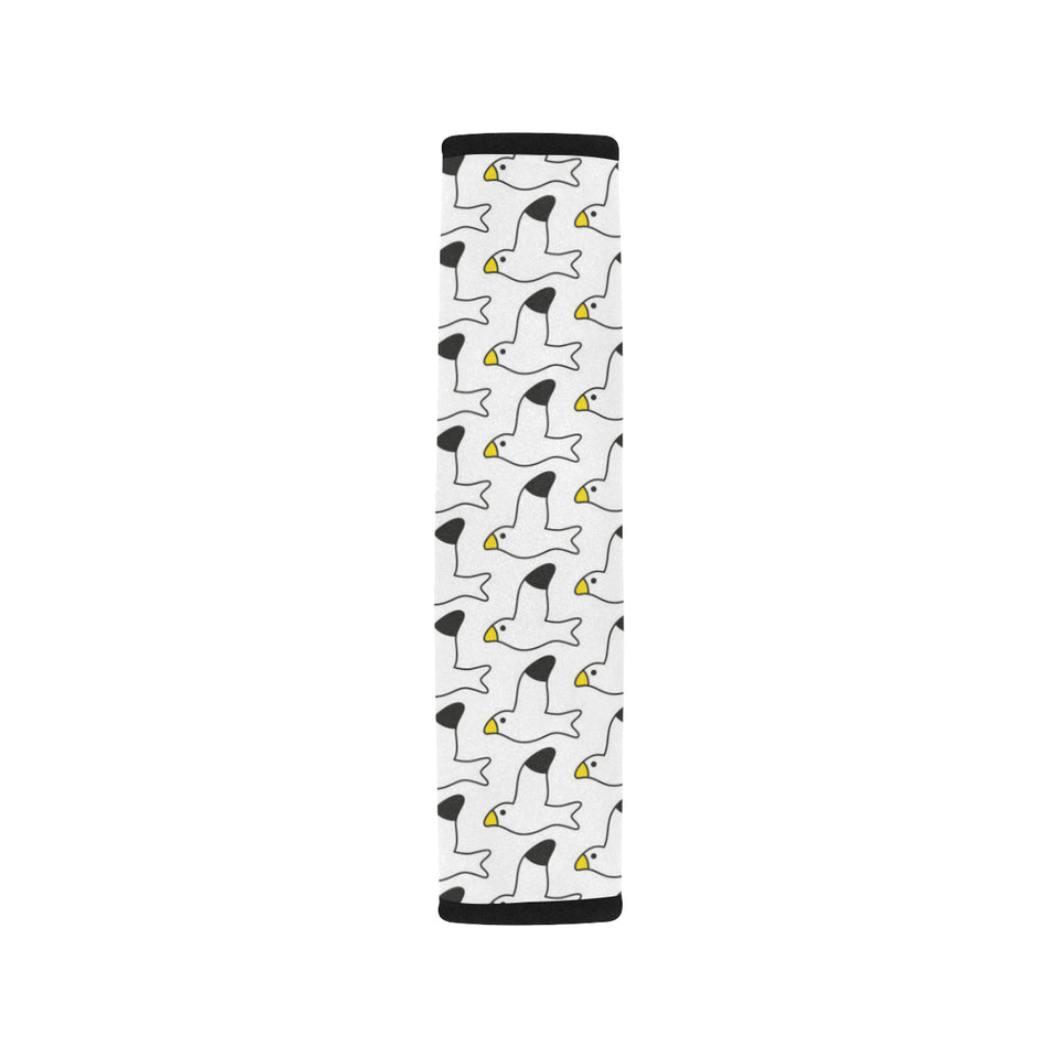 Seagull Pattern Print Design 05 Car Seat Belt Cover