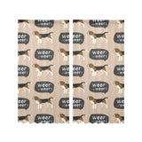 Beagle pattern Gauze Curtain