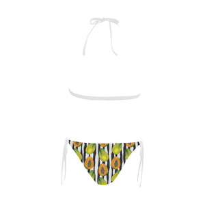 papaya design pattern Sexy Bikinis Two-Piece Swimsuits