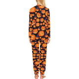 Halloween Pumpkin pattern Women's All Over Print Pajama Set