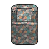 Gear Pattern Print Design 05 Car Seat Back Organizer