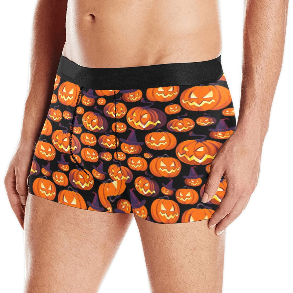 Halloween Pumpkin pattern Men's All Over Print Boxer Briefs Men's Underwear