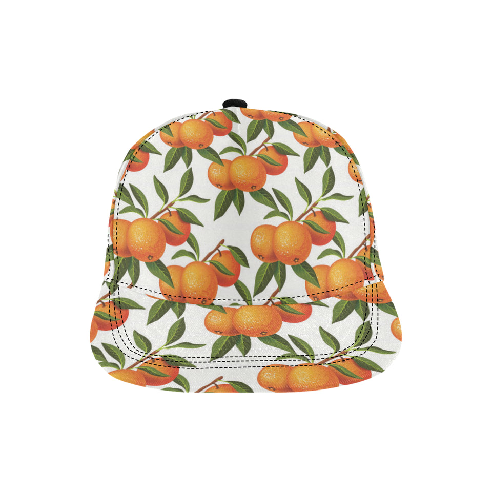 Oranges pattern background All Over Print Snapback Cap