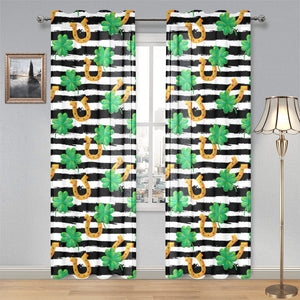 Horseshoes Pattern Print Design 01 Gauze Curtain
