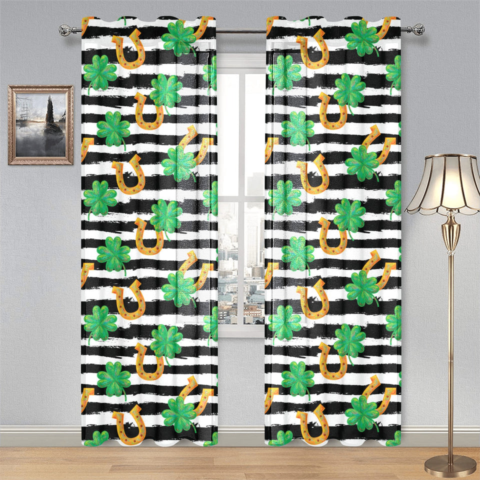 Horseshoes Pattern Print Design 01 Gauze Curtain