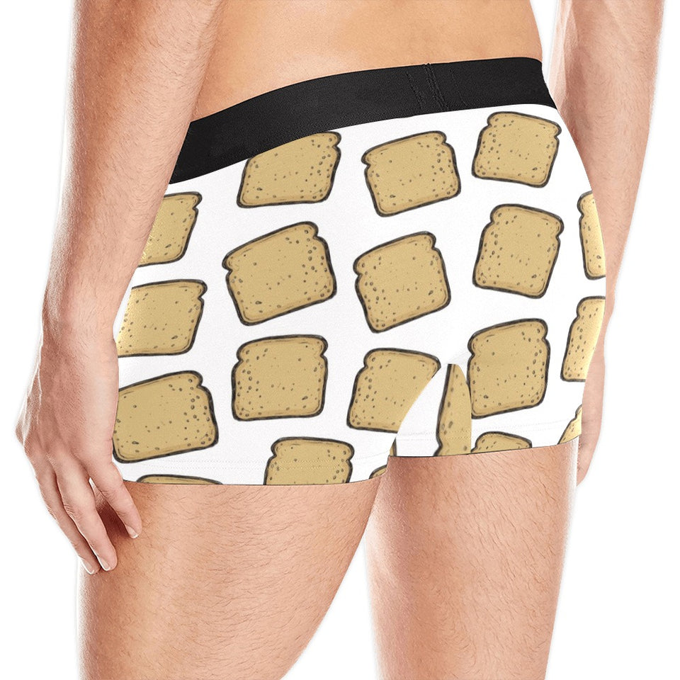 Bread Toast Pattern Print Design 03 Men's All Over Print Boxer Briefs Men's Underwear