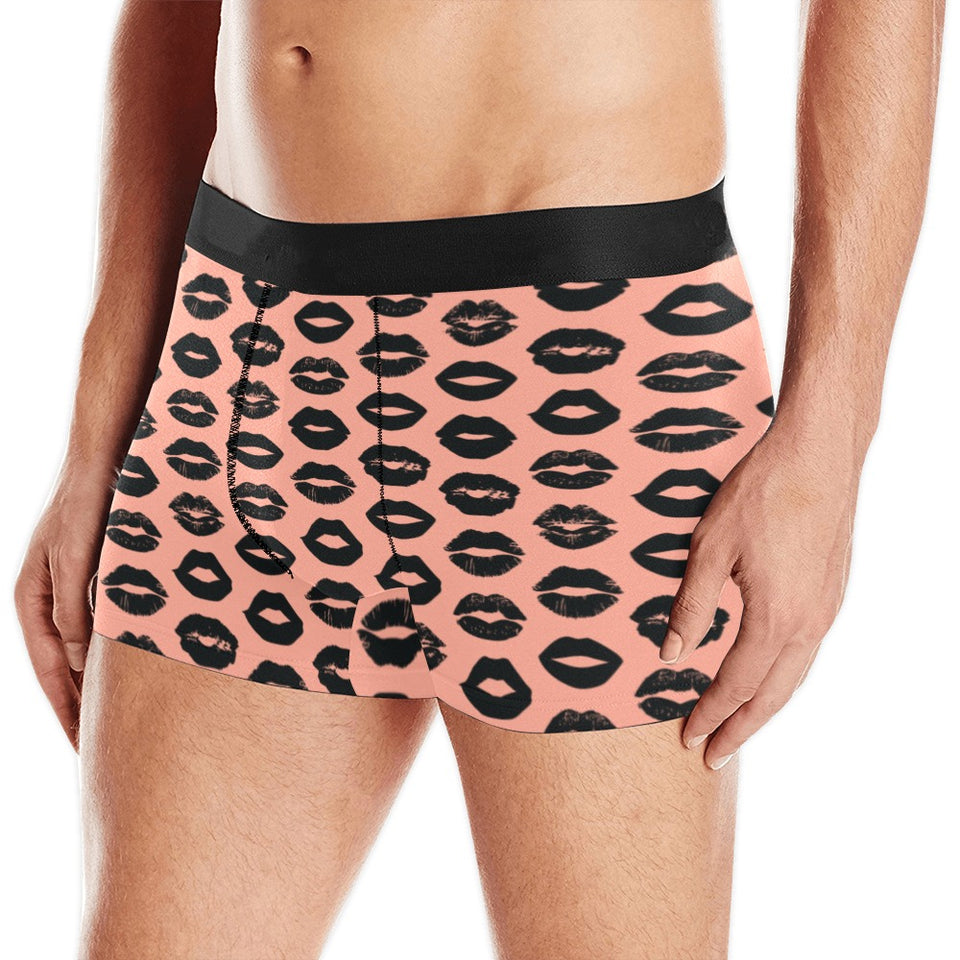 Lips Pattern Print Design 02 Men's All Over Print Boxer Briefs Men's Underwear