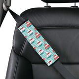 Red White sailboat wave background Car Seat Belt Cover